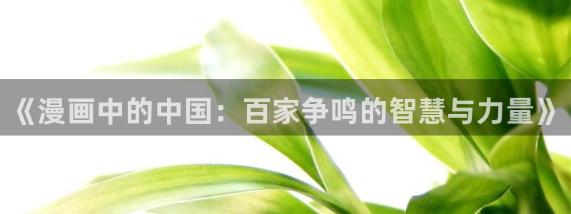 bl腐漫画网：《漫画中的中国：百家争鸣的智慧与力量》